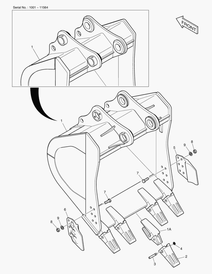 3120 BUCKET ASS`Y-1.9mВі