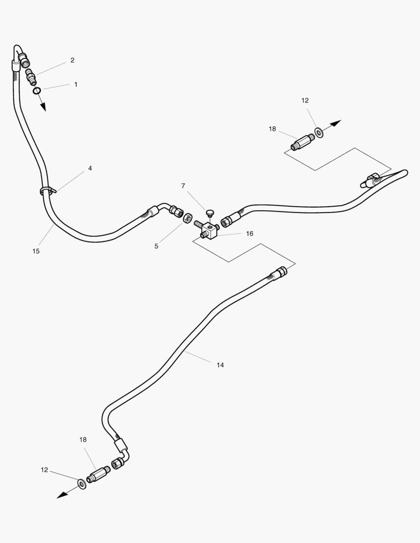 2160 REAR AXLE BRAKE PIPING