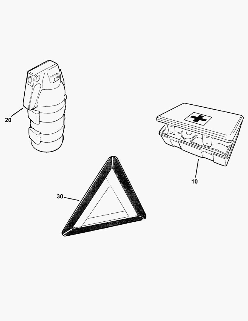 Спецтехника G500-66 FIRST AID KIT; FIRE EXTINGUISHER; WARNING TRIANGLE