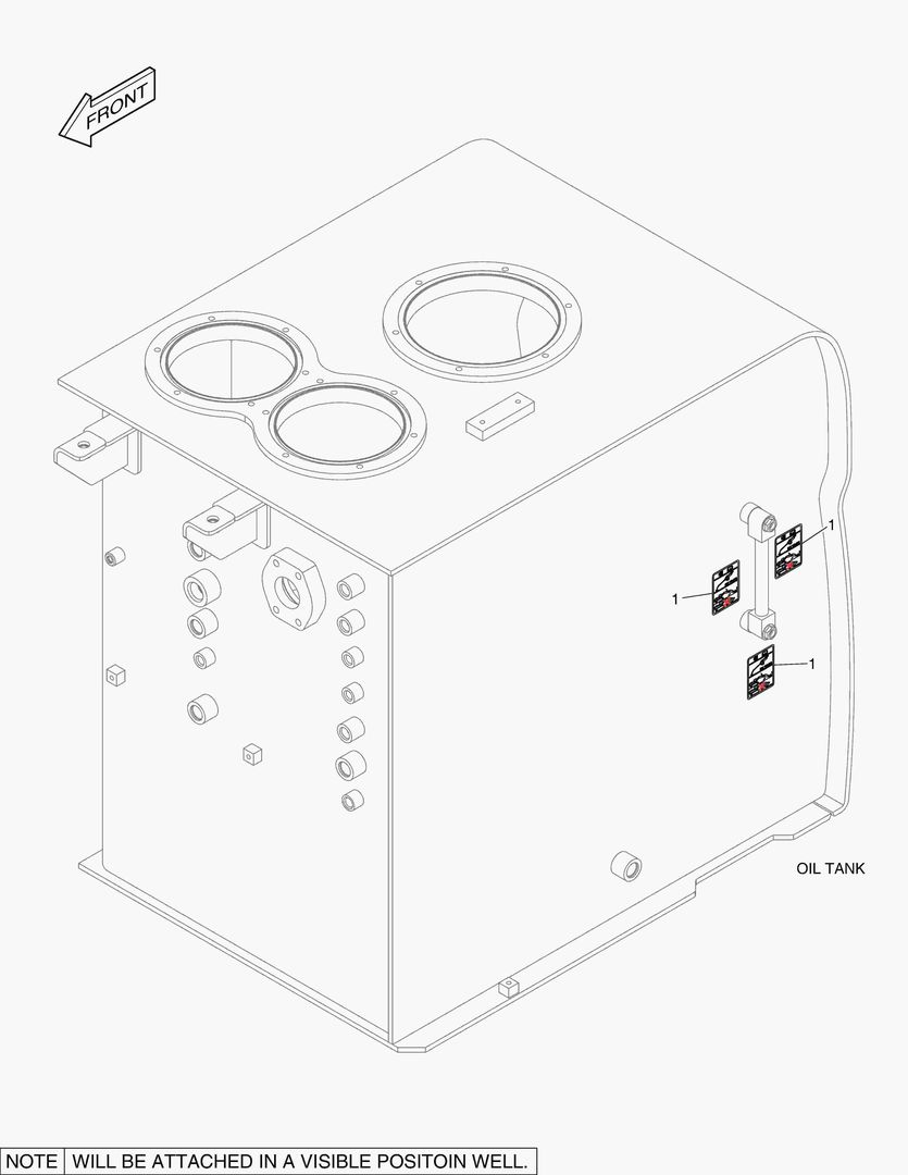 5320 DECAL - OIL CHECK (STANDARD TEMPERATURE)