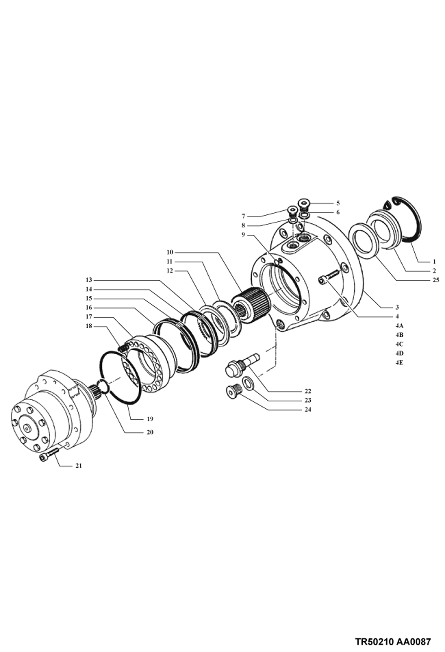 ПРИВОД ПОВОРОТНОГО МЕХАНИЗМА (ПОНИЖАЮЩАЯ ПЕРЕДАЧА)