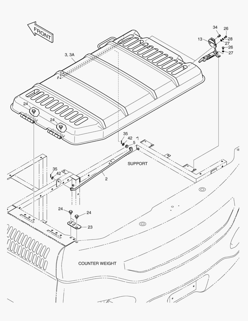 КРЫШКА ДВИГАТЕЛЯ