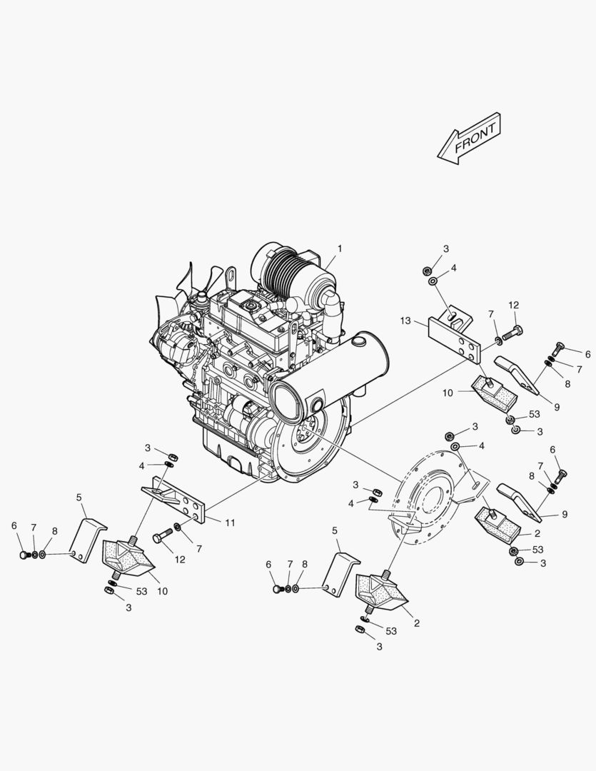 1251 ENGINE MOUNTING(1) - ENGINE [20592~]