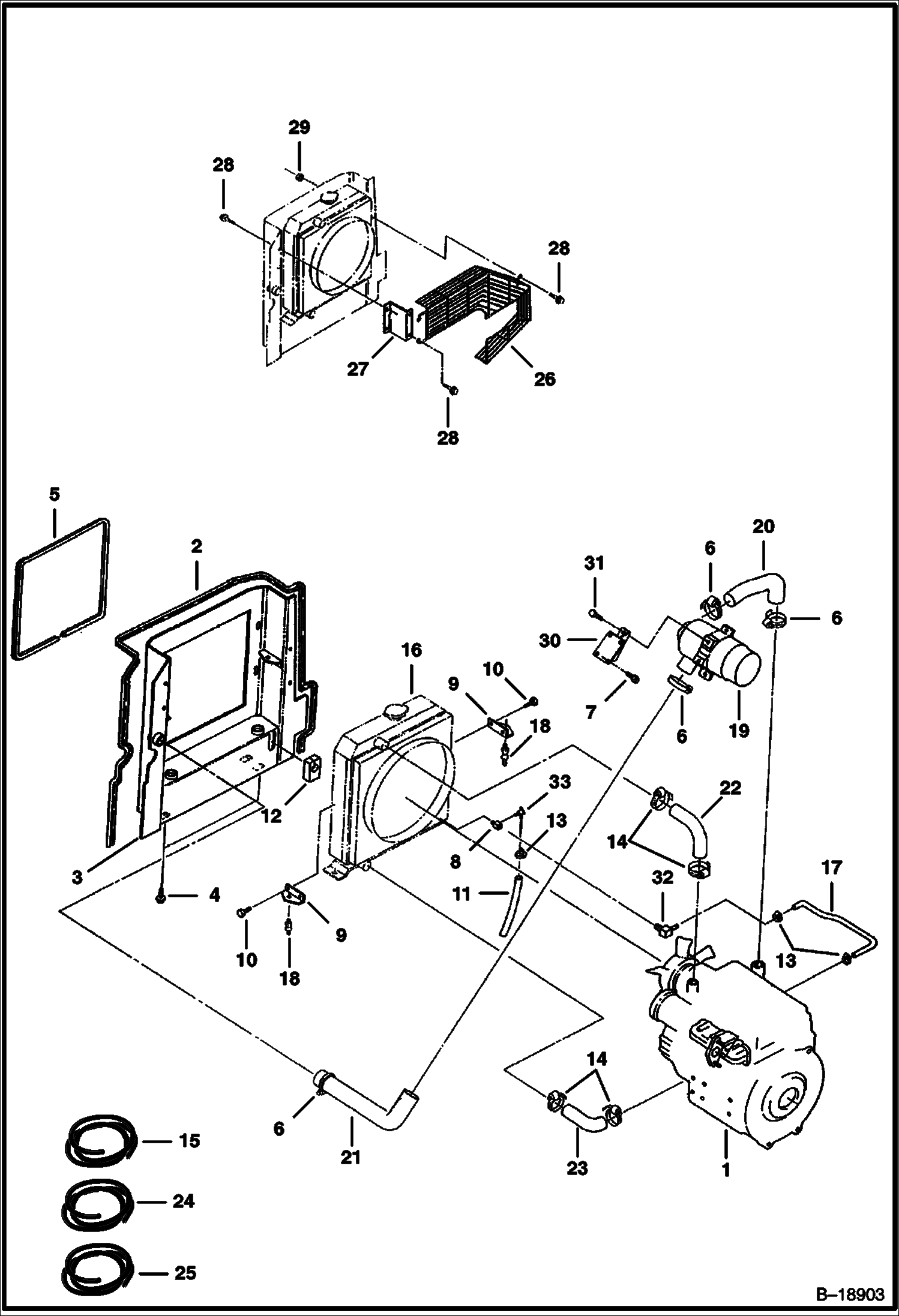 РАДИАТОР, ВОЗДУХООЧИСТИТЕЛЬ И ШЛАНГИ