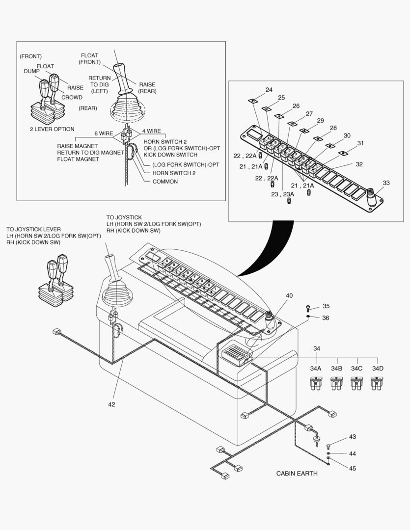 ЭЛЕКТРИЧЕСКИЕ ЗАПЧАСТИ(2)-КОРОБКА ПЕРЕКЛЮЧАТЕЛЕЙ