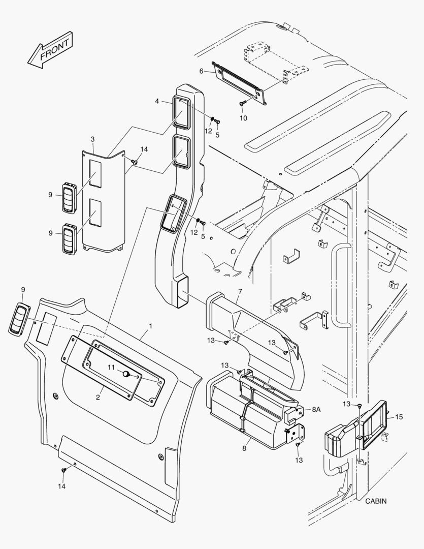 ЗАДНЯЯ КРЫШКА - ТРУБОПРОВОД
