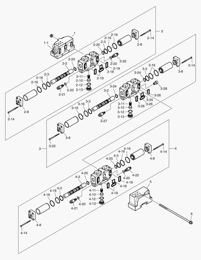 Спецтехника 3460 CONTROL VALVE-3 SPOOL [10001~11033] - главное фото