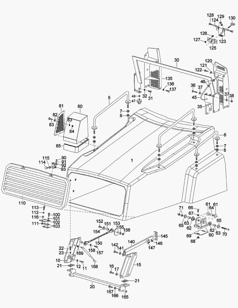 G074-3 ENGINE BONNET [410002~410251]