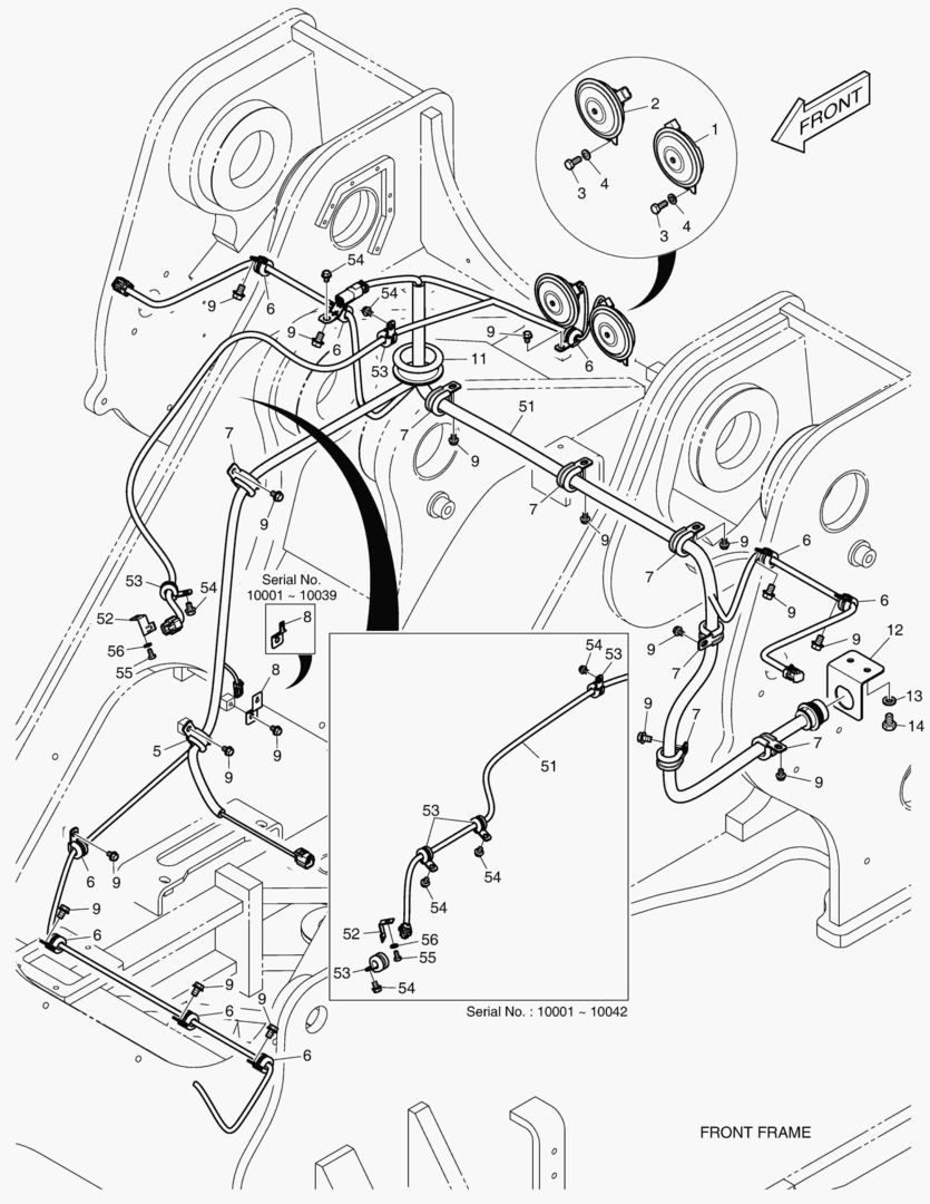 1630 ELECTRIC PARTS - FRONT [10001~10052]