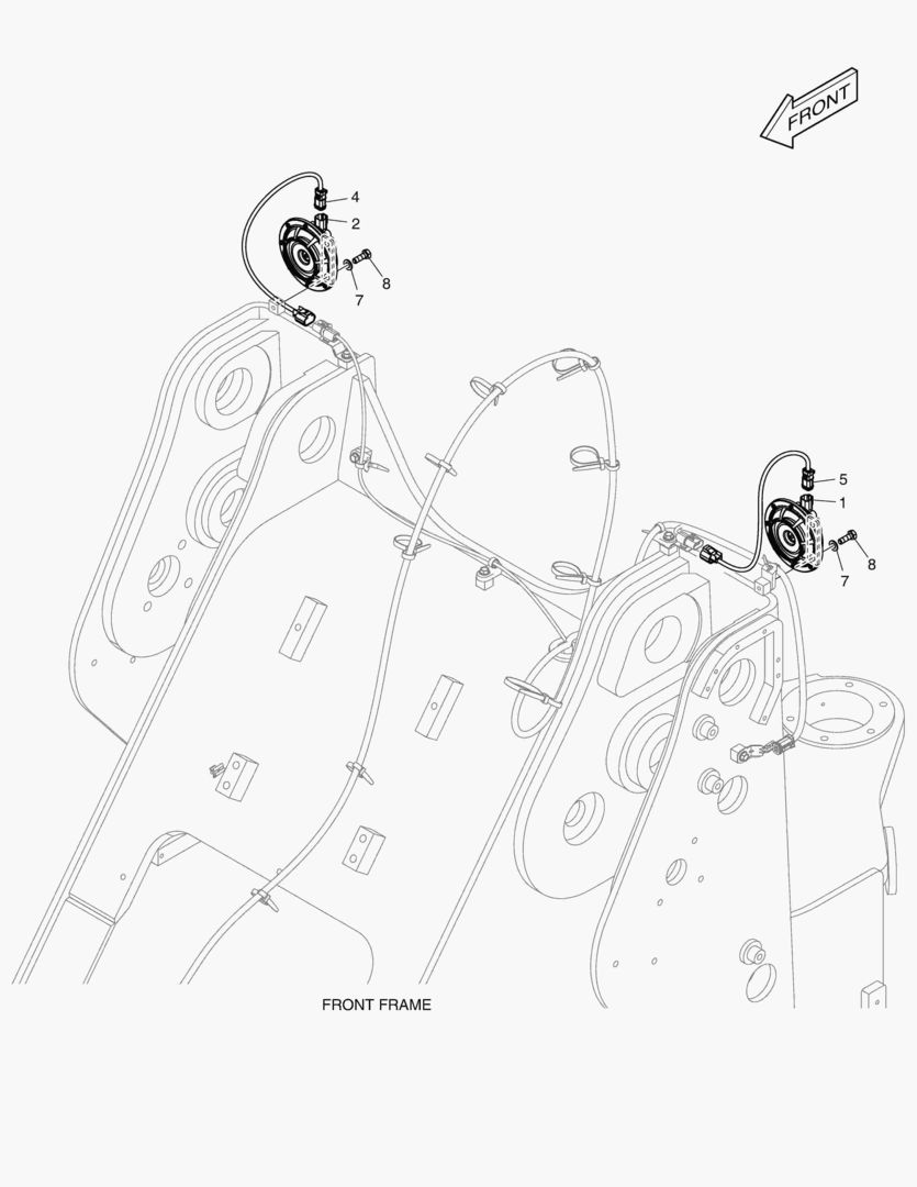 Схема 5330 ELECTRIC PARTS - FRONT(EUROPE)