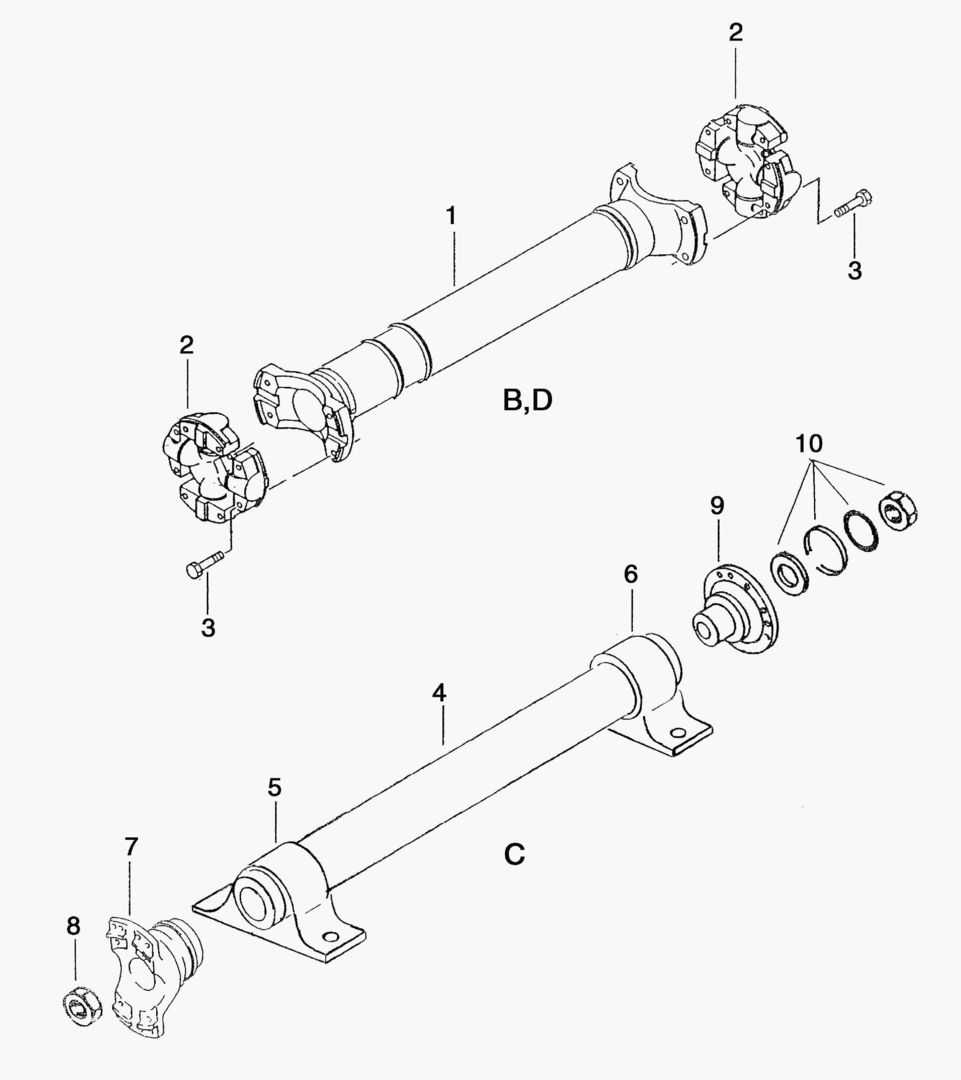 G110-6 INTERMEDIATE SHAFTS