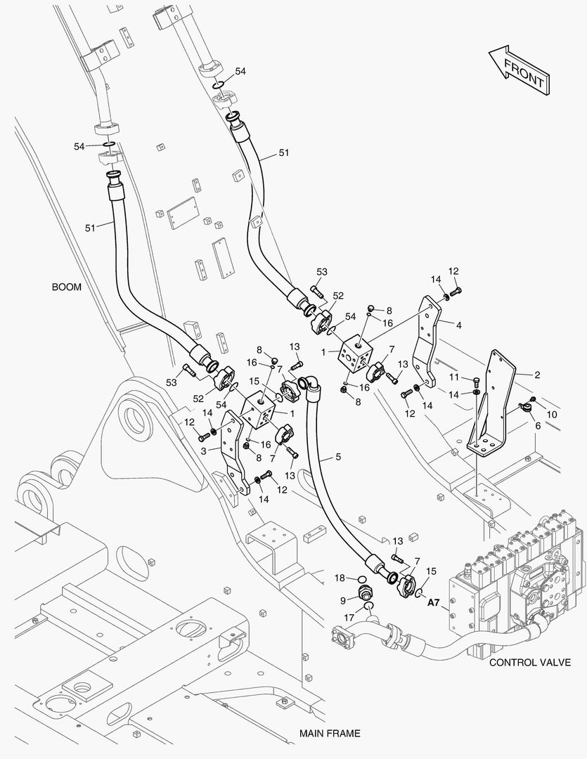 Спецтехника 6130 MAIN PIPING - ONE & TWO WAY - главное фото