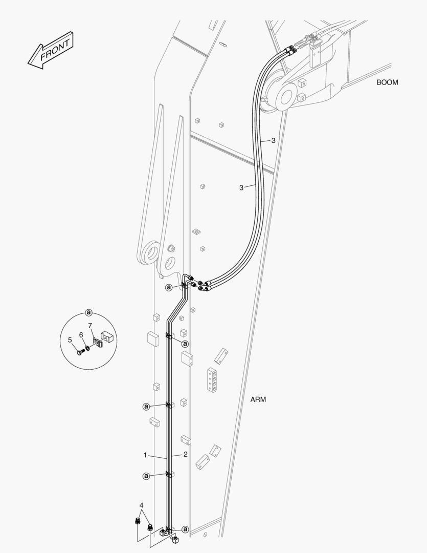 ГИДРОСИСТЕМА РУКОЯТИ - РУКОЯТЬ 3.5 м(БЫСТРОУСТАНАВЛИВАЕМЫЙ ФИКСАТОР)
