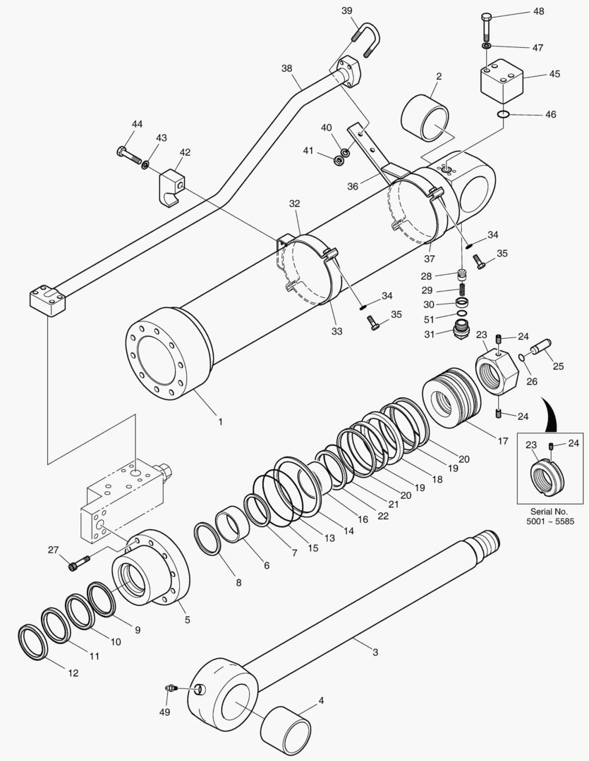 Спецтехника 4390 ARM CYLINDER - LOCK VALVE [5001~5593]