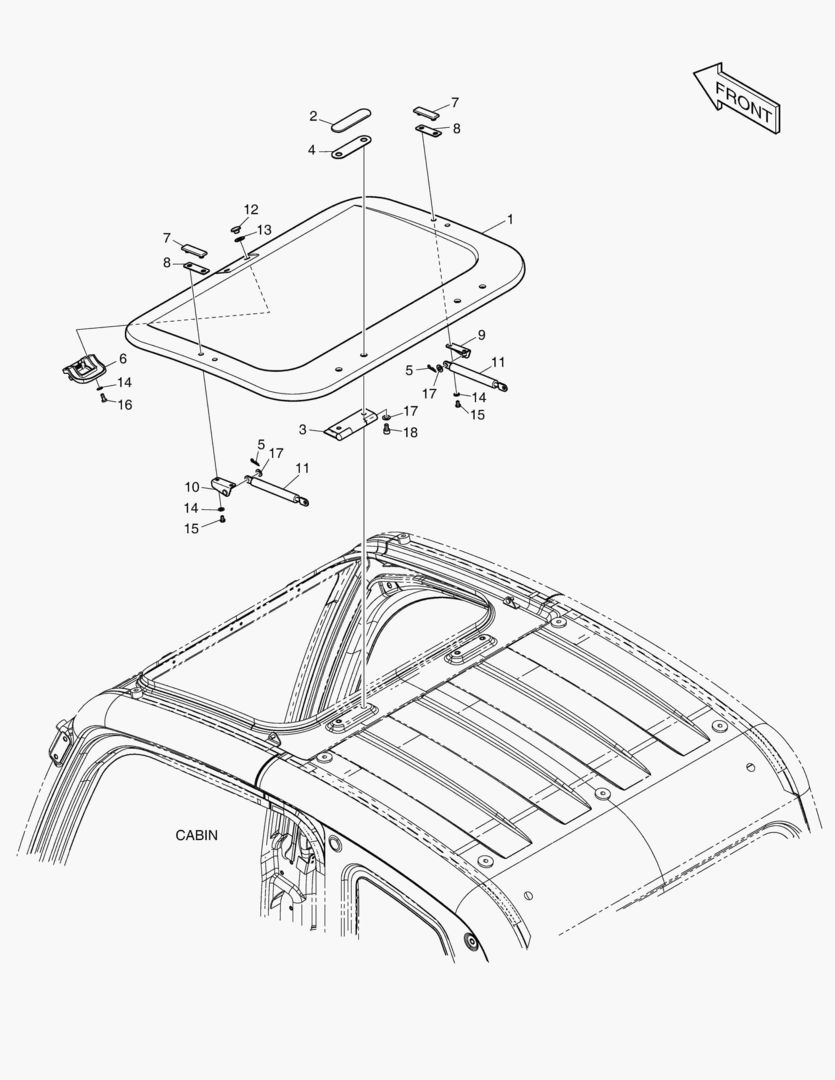 Схема 7130 SUN ROOF COVER [5001~5093]