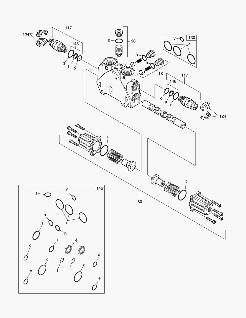 КОРПУС КОВША - РЕГУЛИРУЮЩИЙ КЛАПАН