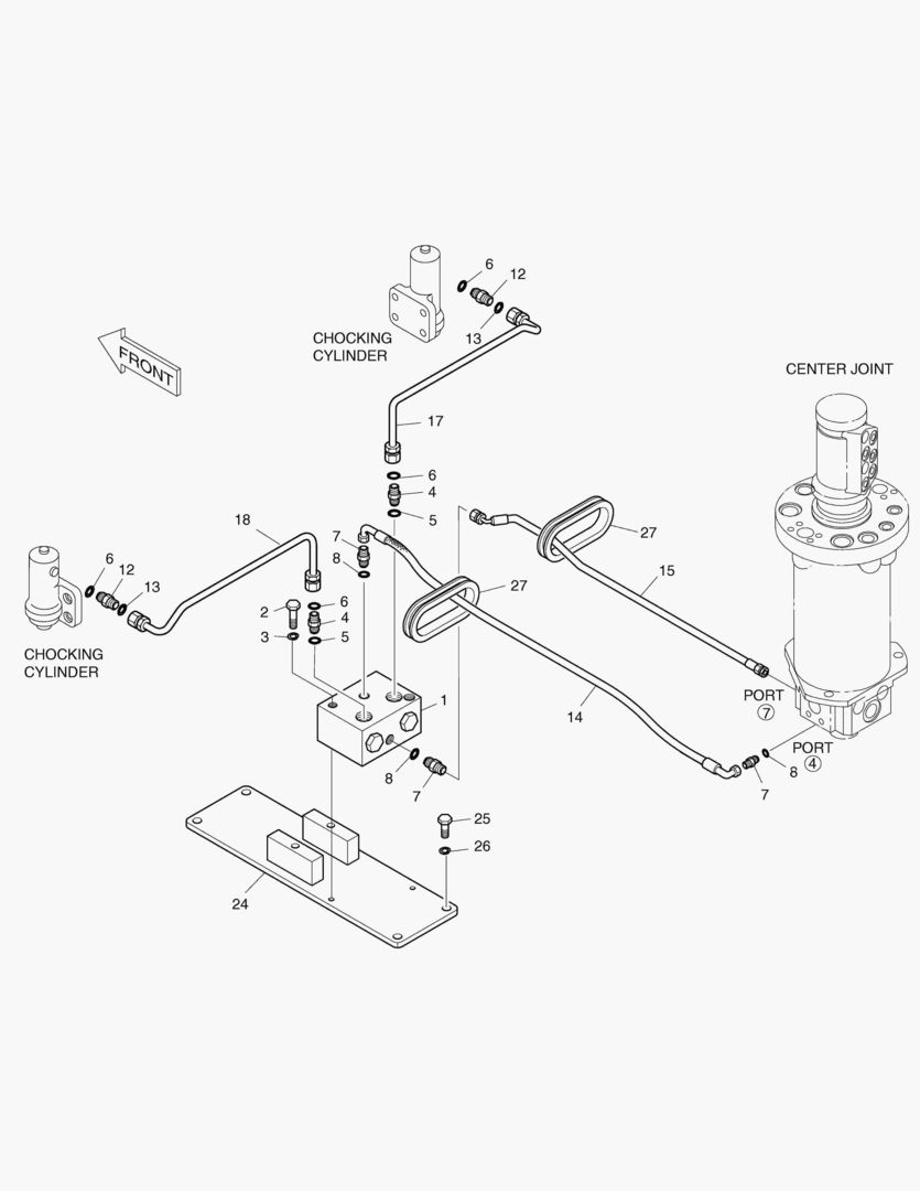 Спецтехника 2200 CHOCKING PIPING