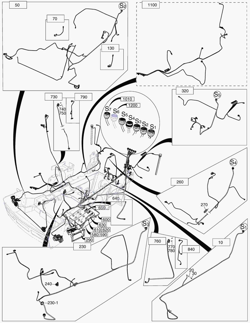 Схема G210-10 CABLE SET