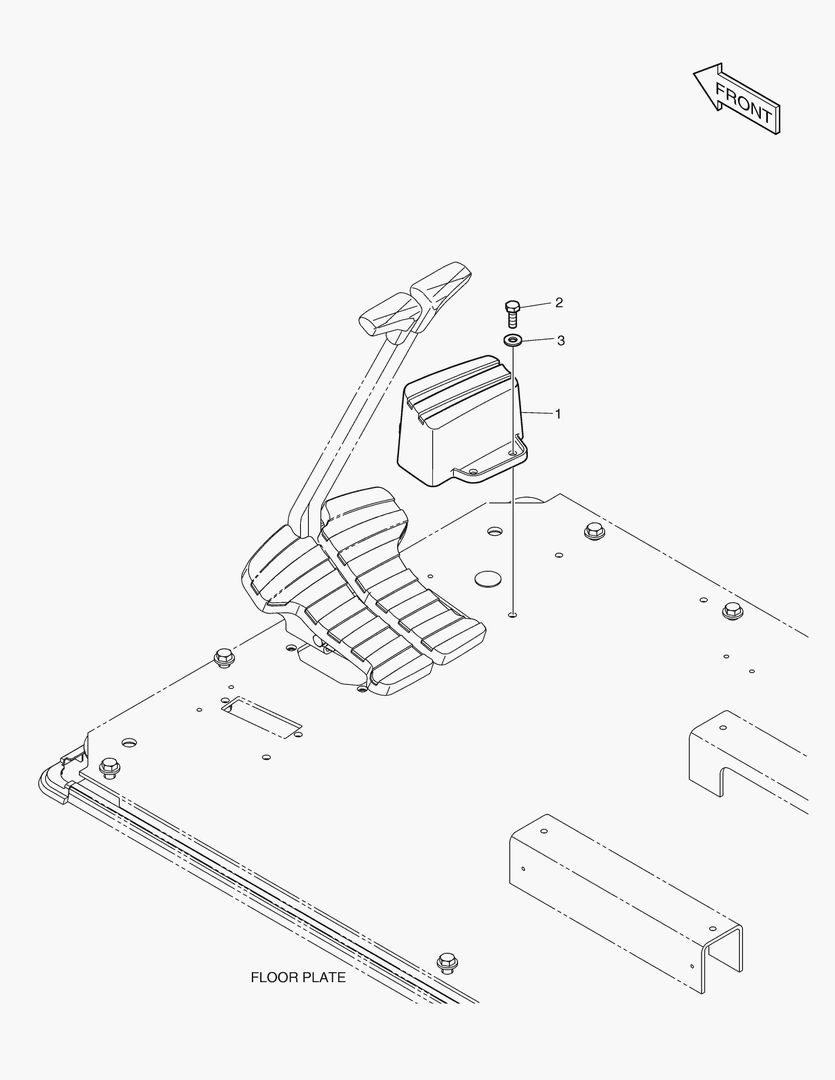ПОДСТАВКА ДЛЯ НОГ - ПРАВОСТОРОННИЙ