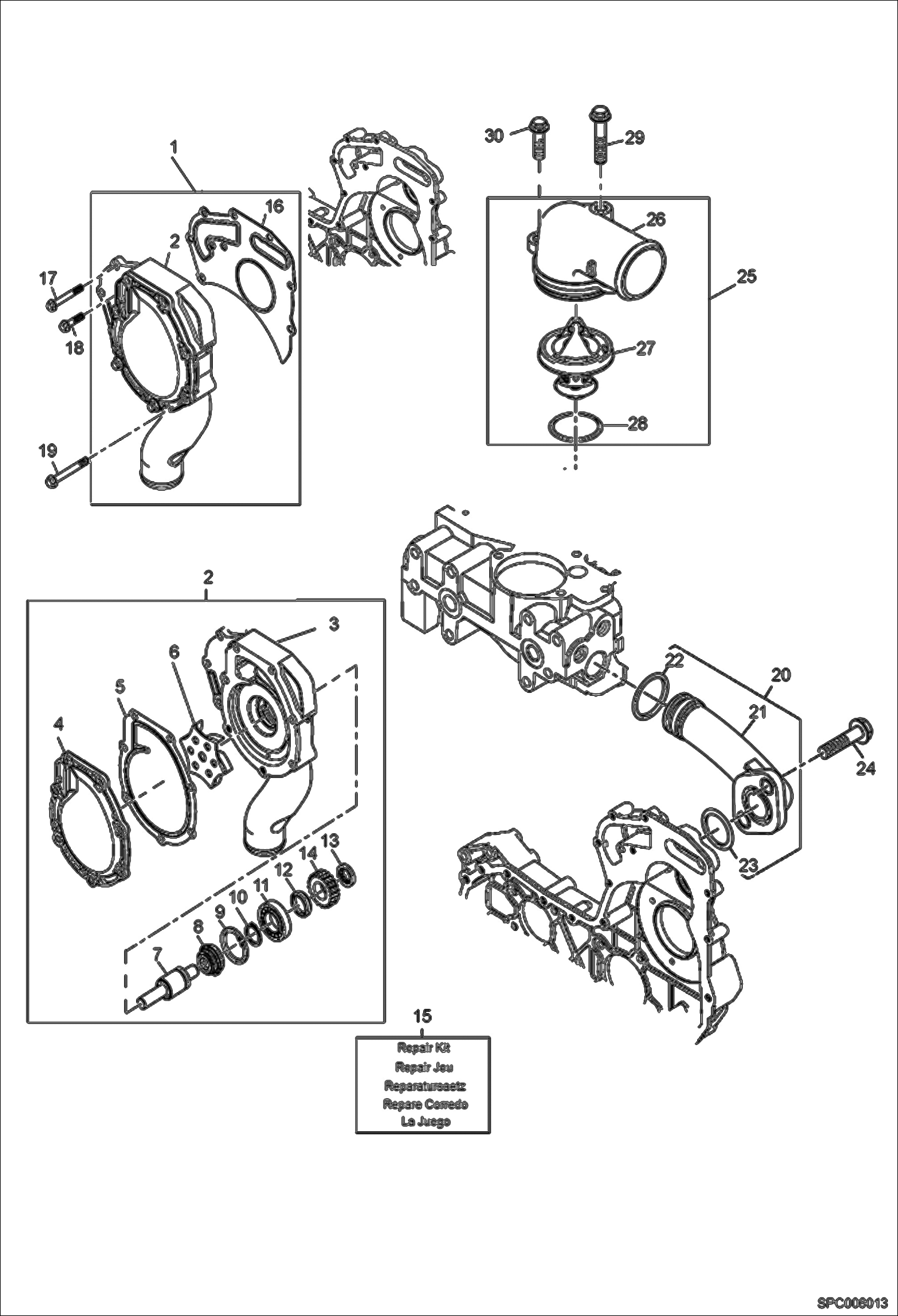 ВОДЯНАЯ ПОМПА И ТЕРМОСТАТ