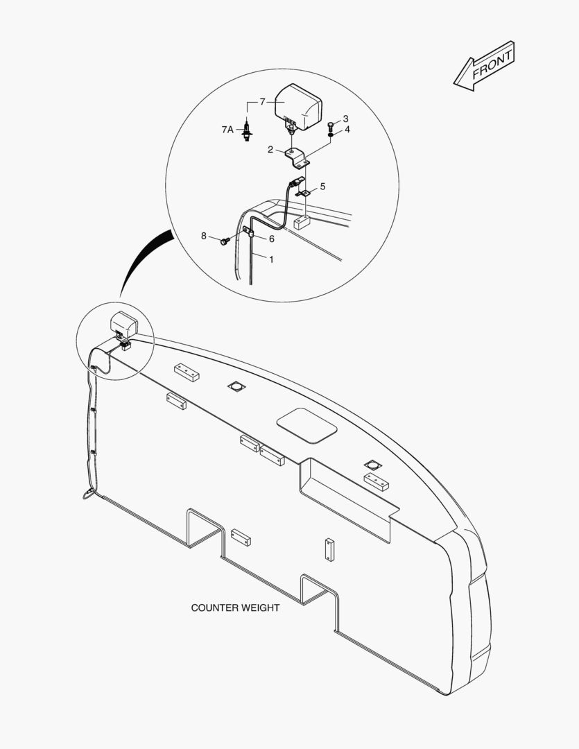 РАБОЧАЯ ФАРА - ЗАДНИЙ