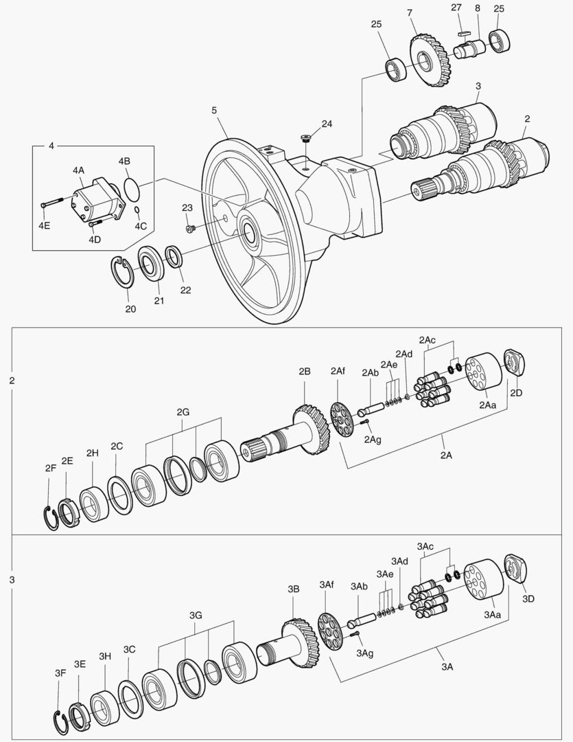 ОСНОВНОЙ НАСОС - РОТОР В СБОРЕ
