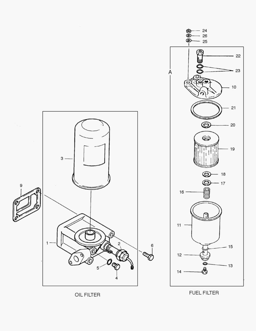190 OIL FILTER & FUEL FILTER