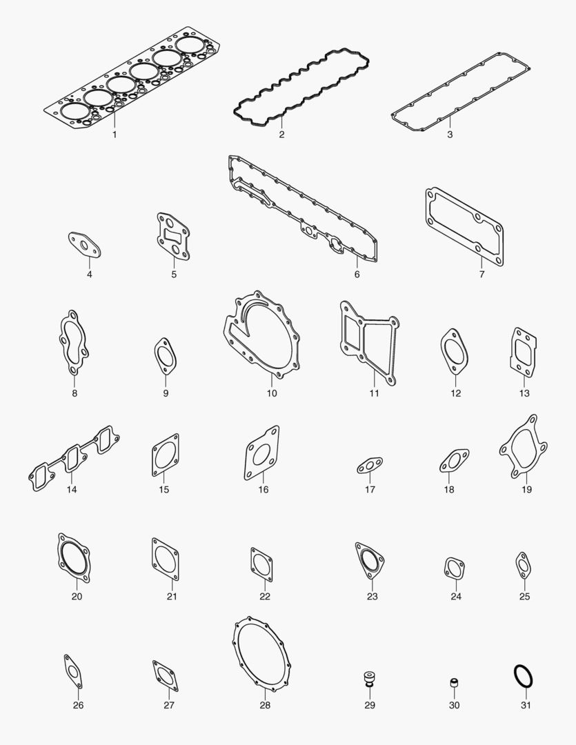 049 OVERHAUL GASKET KIT - TOP
