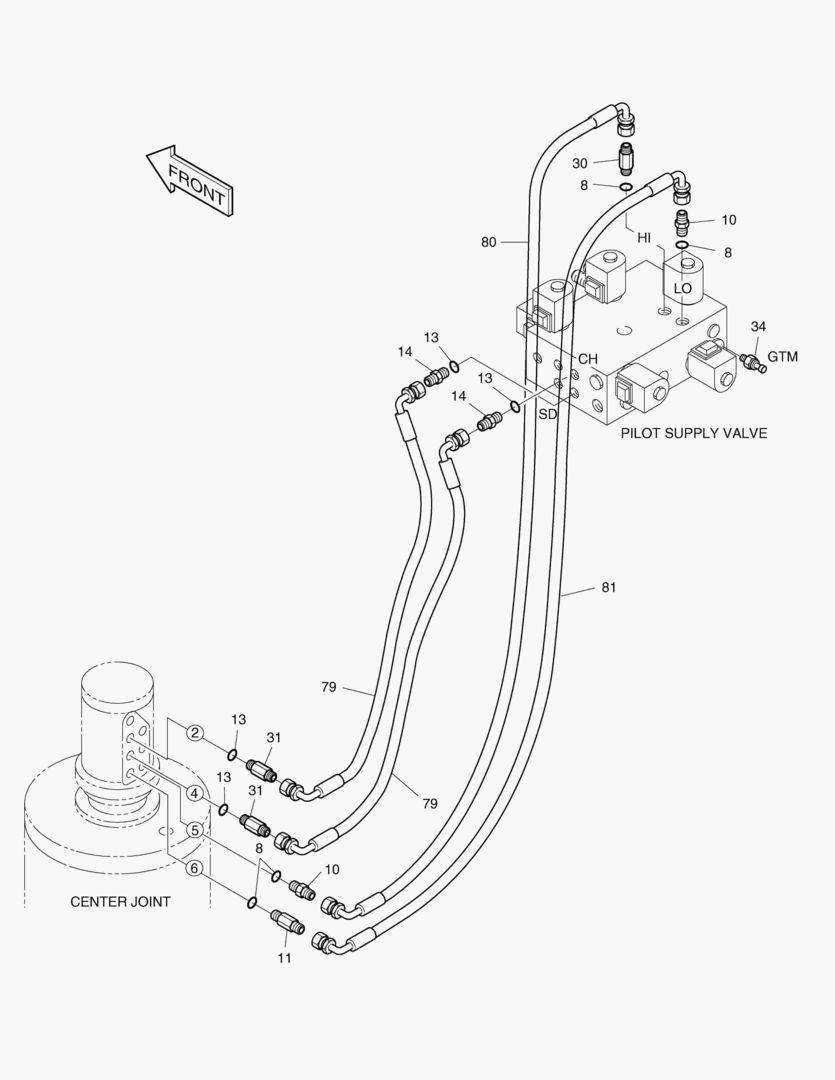 ТРУБОПРОВОД СЕРВОУПРАВЛЕНИЯ(10)