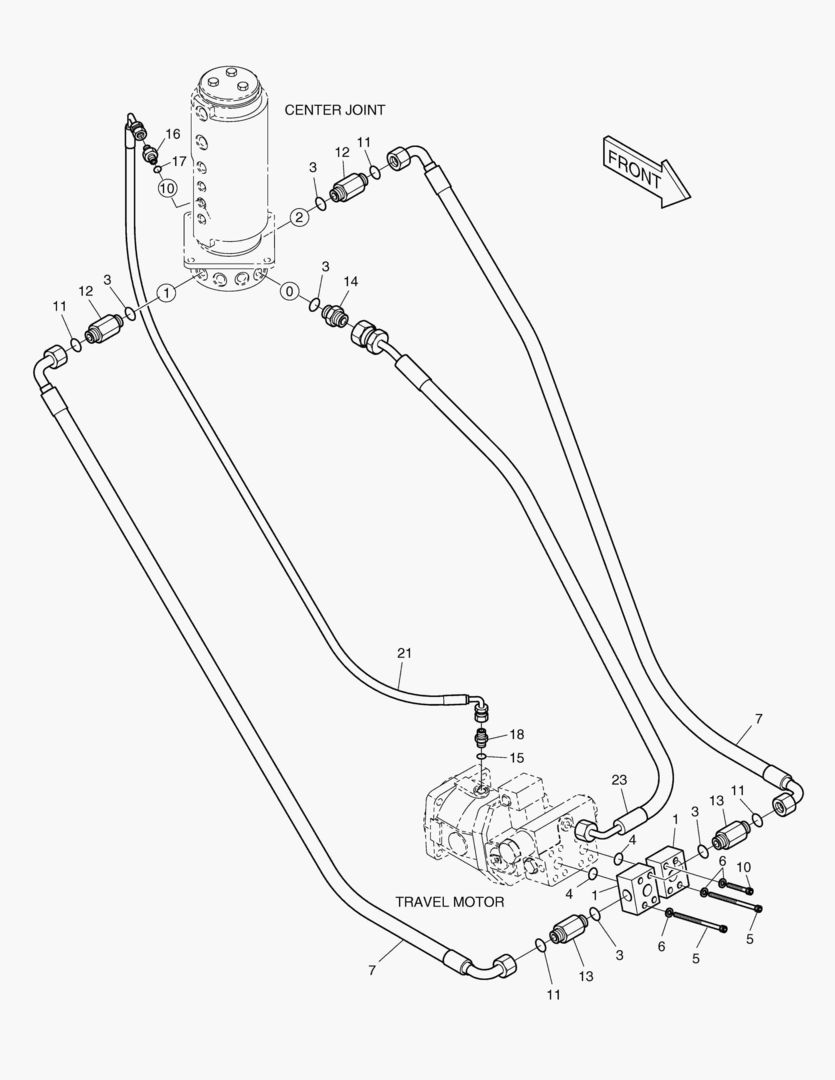 СИСТЕМА ТРУБОПРОВОДА КАРДАННОГО ВАЛА