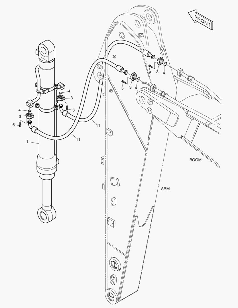 ГИДРОСИСТЕМА РУКОЯТИ - РУКОЯТЬ 2.5 м