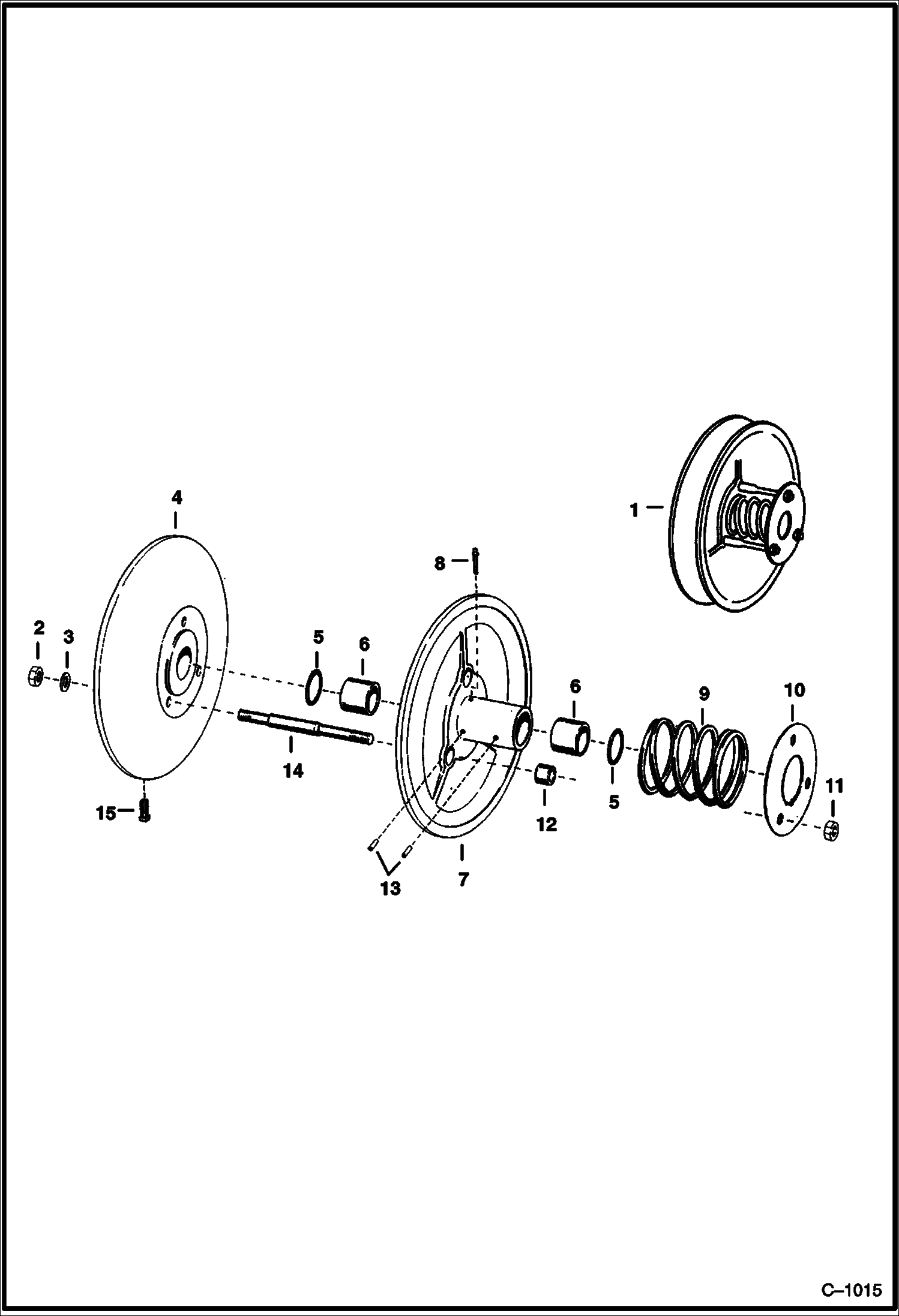 НАПРАВЛЯЮЩИЙ РОЛИК ЧАСТОТНОГО ПРЕОБРАЗОВАТЕЛЯ СКОРОСТИ M-500 МОДЕЛИ СЕРИЙНЫЙ НОМЕР 44567 И НИЖЕ - ALL M-444 ИСПОЛЬЗУЕТСЯ С ПРЯМЫМ ПЕРЕДАТОЧНЫМ ВАЛОМ
