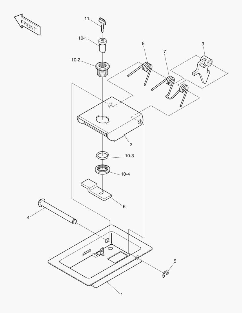 1601 DOOR LOCK-L.H [4~]