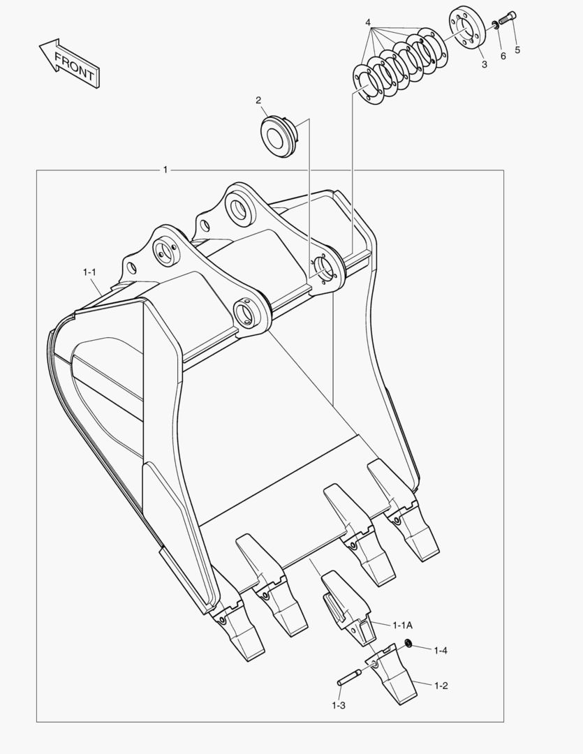 7800 ROCK BUCKET - 1.28mВі(HEAVY DUTY)