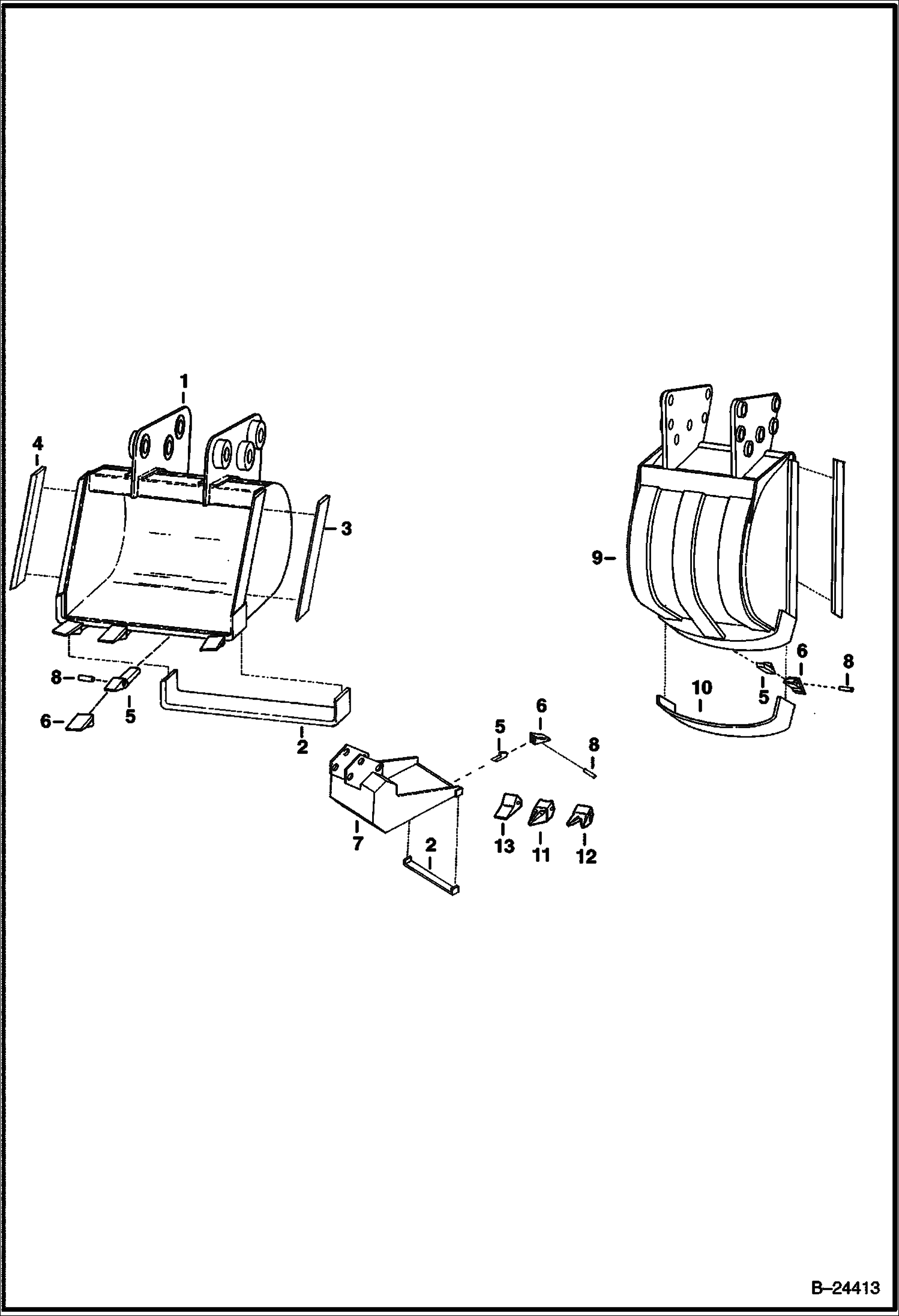 КОВШИ - ЭКСКАВАТОР-ПОГРУЗЧИК 933S