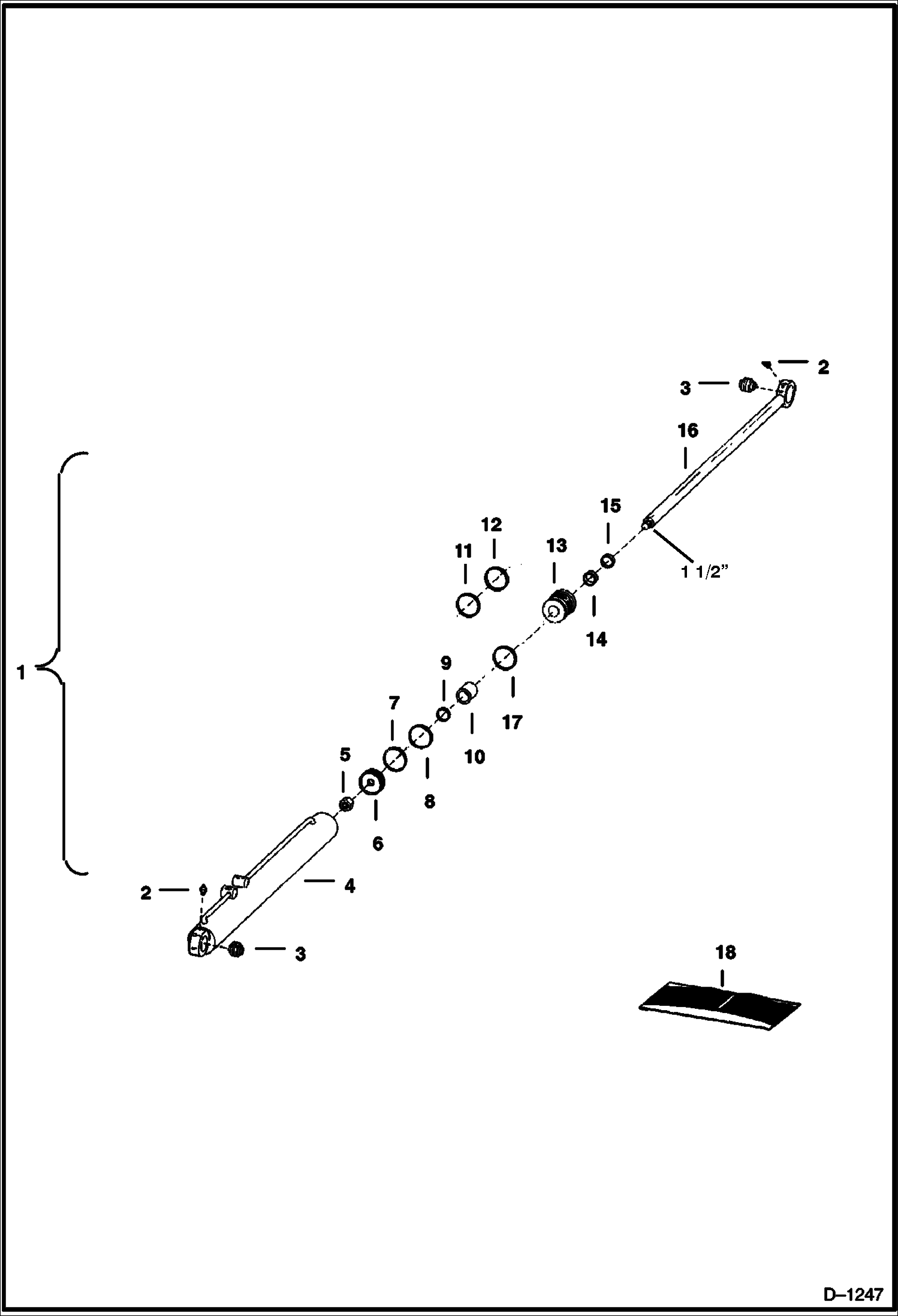 ГИДРОЦИЛИНДР ПОДЪЕМА (СЕРИЙНЫЙ НОМЕР 110419 И ВЫШЕ, 100267 И ВЫШЕ)