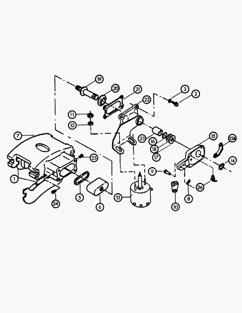 G036-7 CALIPER; PARKING BRAKE