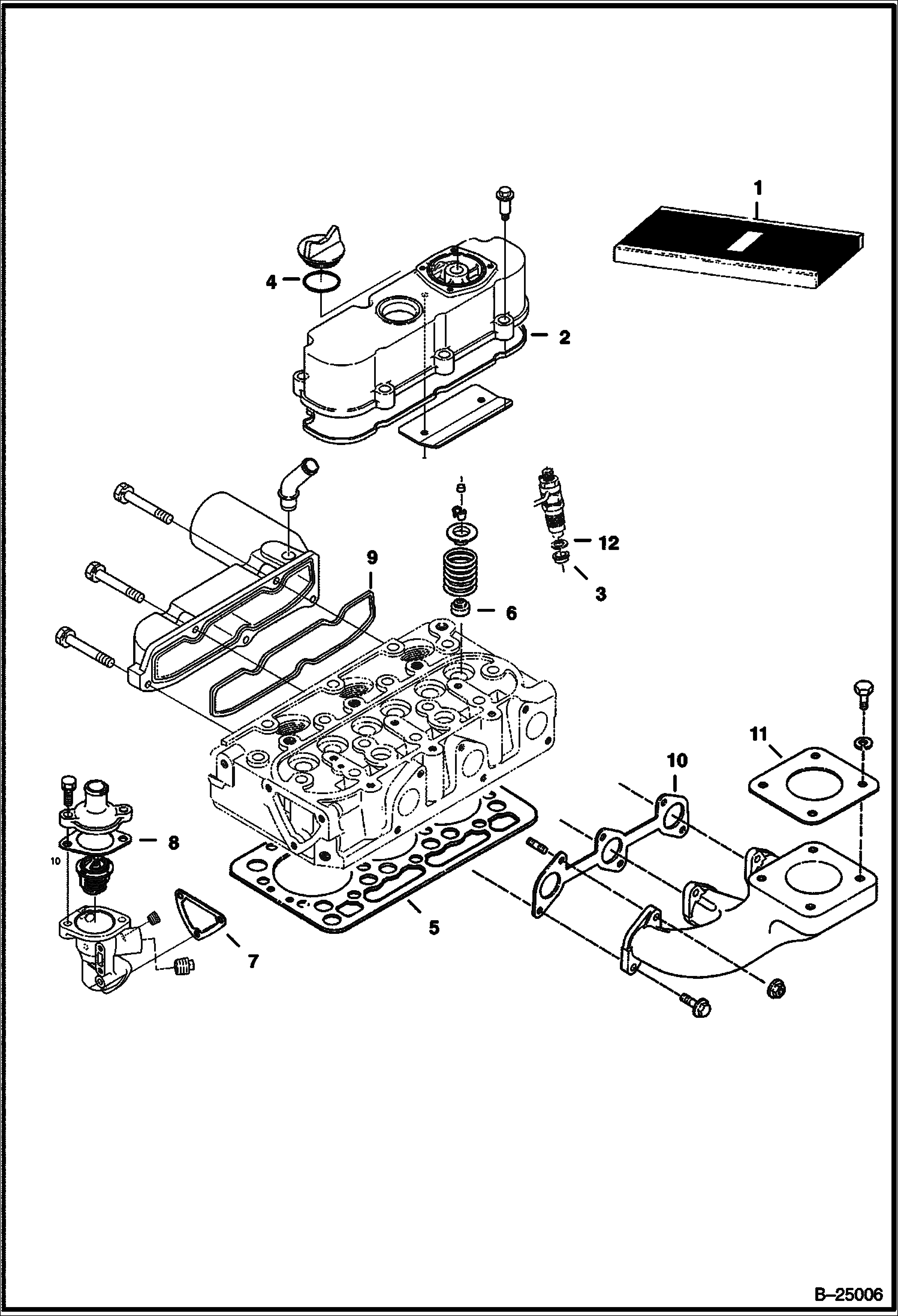КОМПЛЕКТ ПРОКЛАДОК ВЕРХНЕЙ ЧАСТИ