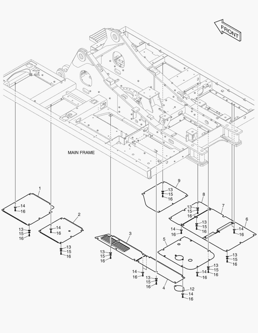 Схема ОБТЕКАЕМАЯ ПОДКУЗОВНАЯ ПАНЕЛЬ