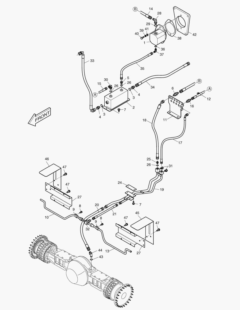 5170 AXLE OIL COOLING ASS`Y [3001~3380]