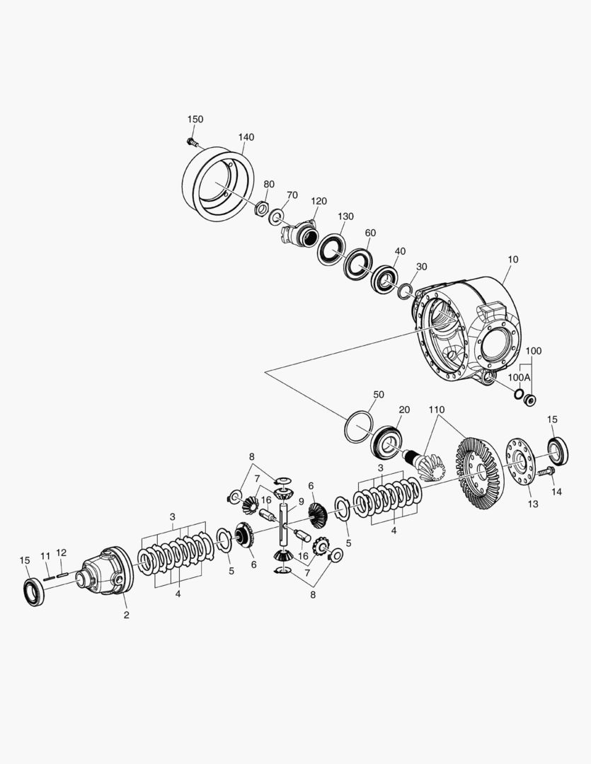 ДИФФЕРЕНЦИАЛ ВОДИЛА - ЗАДНЯЯ ОСЬ
