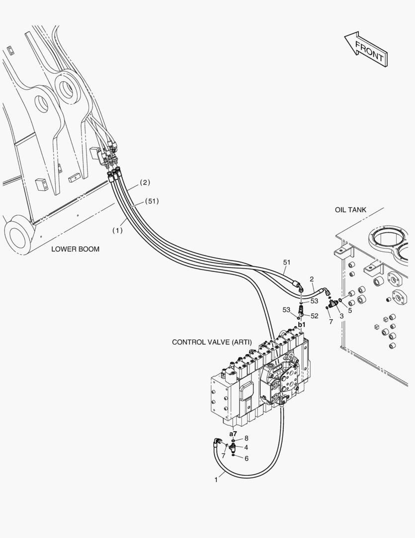 ТРУБОПРОВОД СЕРВОУПРАВЛЕНИЯ - ГИДРОЗАМОК (ШАРНИРНЫЙ)