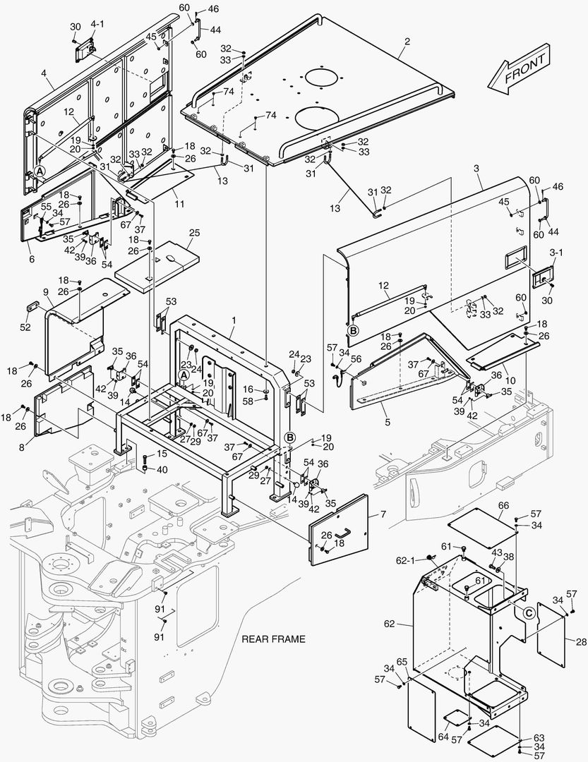 КРЫШКА ДВИГАТЕЛЯ