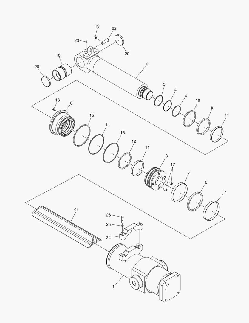 3120 CYLINDER;HYDRAULIC