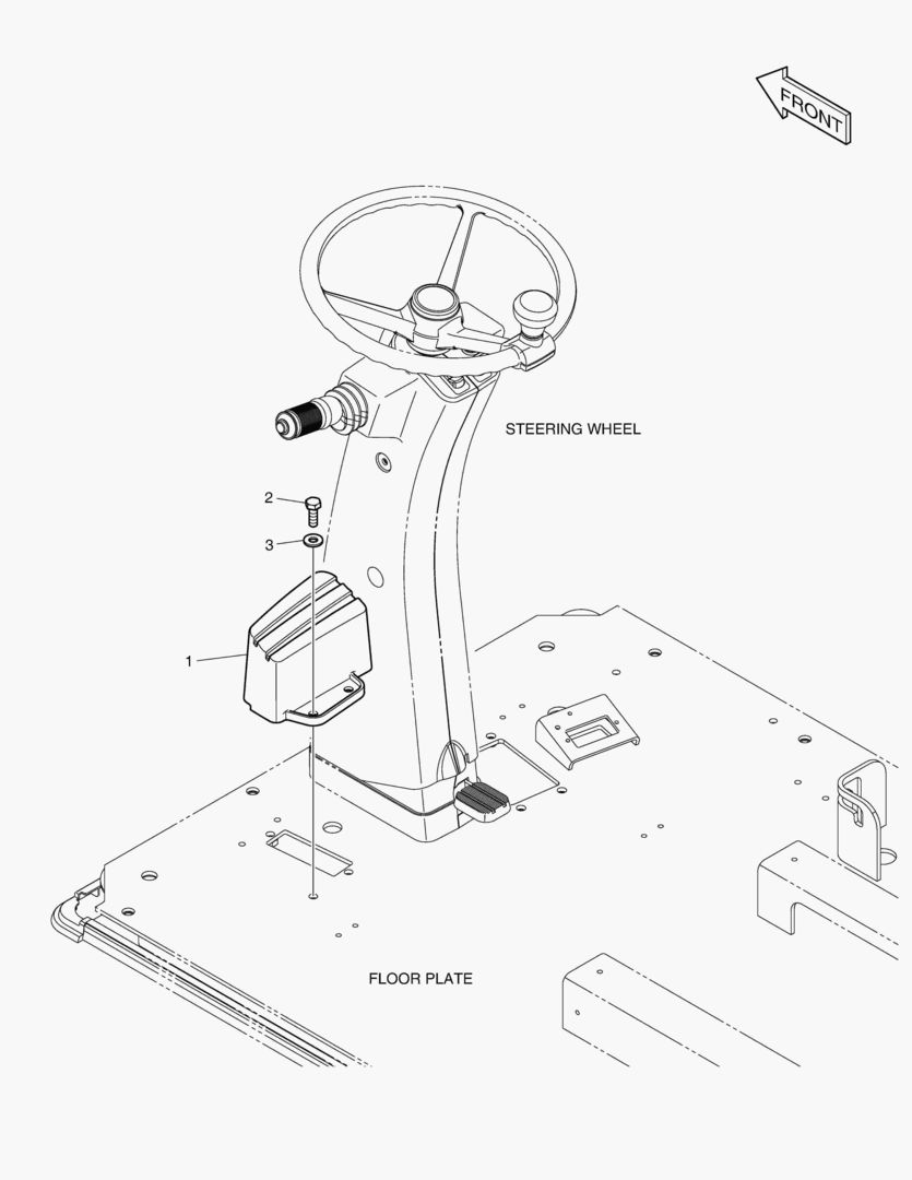 ПОДСТАВКА ДЛЯ НОГ - ЛЕВОСТОРОННИЙ