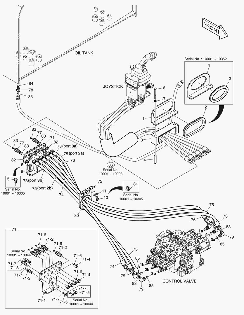 ТРУБОПРОВОД СЕРВОУПРАВЛЕНИЯ - 3-Й РЫЧАГ