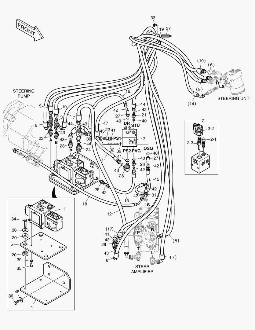 ПАТРУБКИ РУЛЕВОГО УПРАВЛЕНИЯ - ЭЛЕКТРИКА