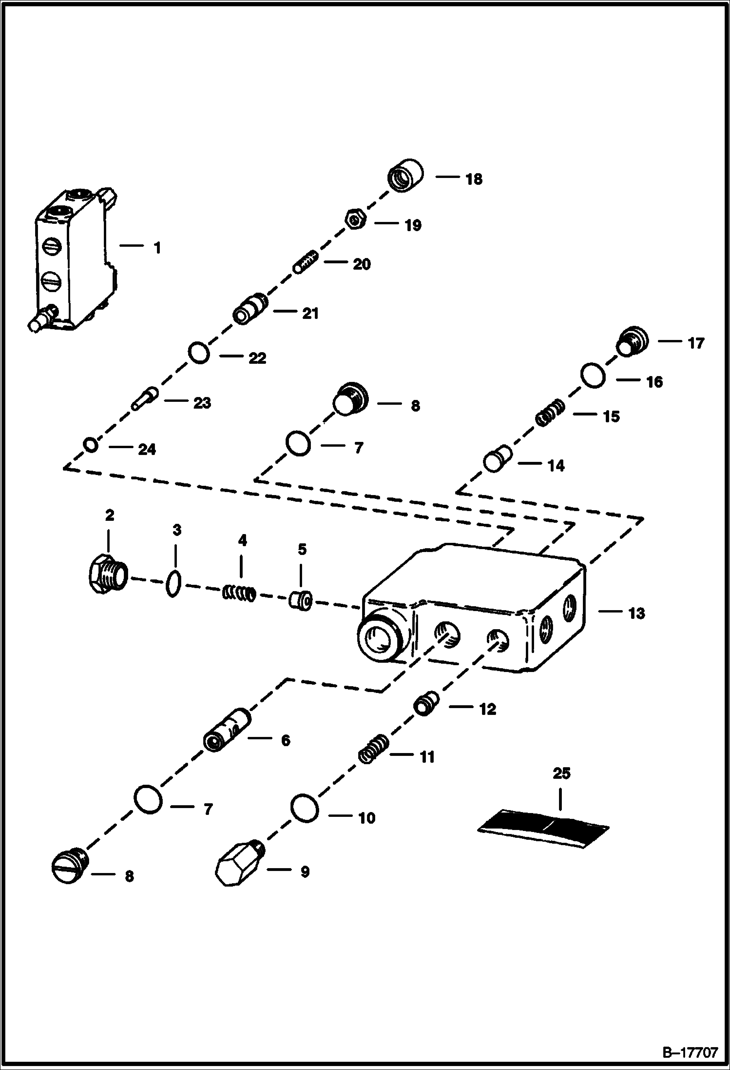КЛАПАН РЕГУЛИРОВКИ ПОЛОЖЕНИЯ КОВША (СЕРИЙНЫЙ НОМЕР 12305 И ВЫШЕ)