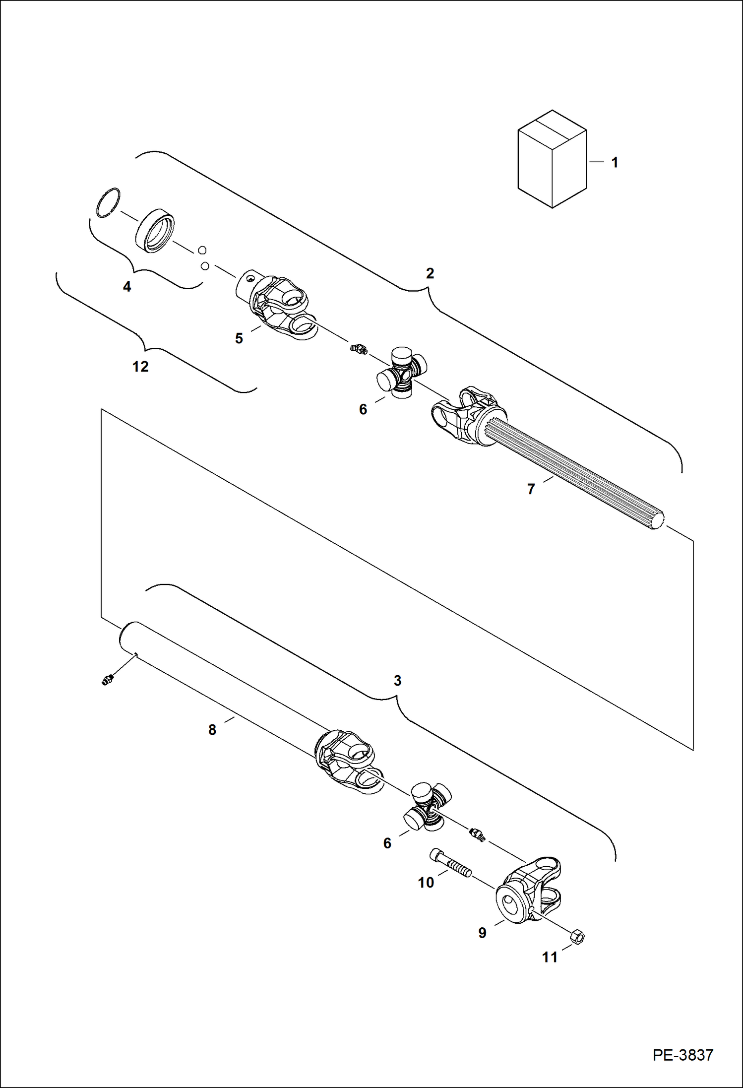 ГАЗОНОКОСИЛКА (ВАЛ ПРИВОДА) (MM54 AB4D) (MM66 AB4C)
