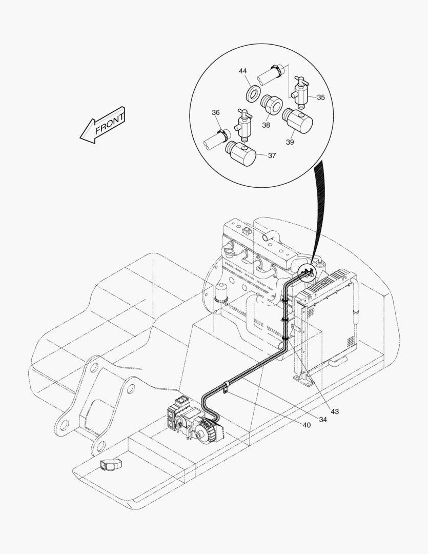 ТУБОПРОВОД ОБОГРЕВАТЕЛЯ